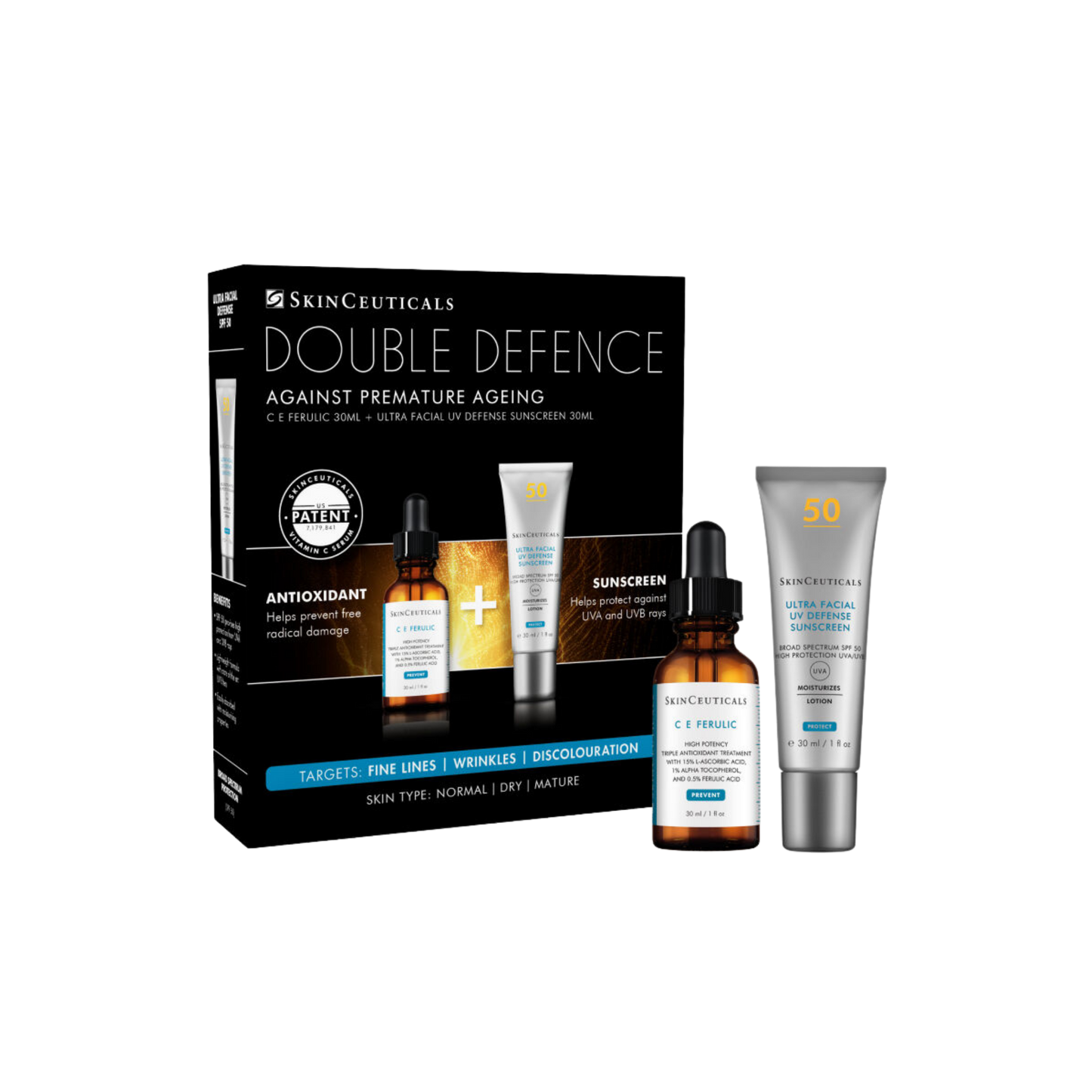 SkinCeuticals Double Defence CE Ferulic Kit für trockene und reife Haut, Wert 186 £