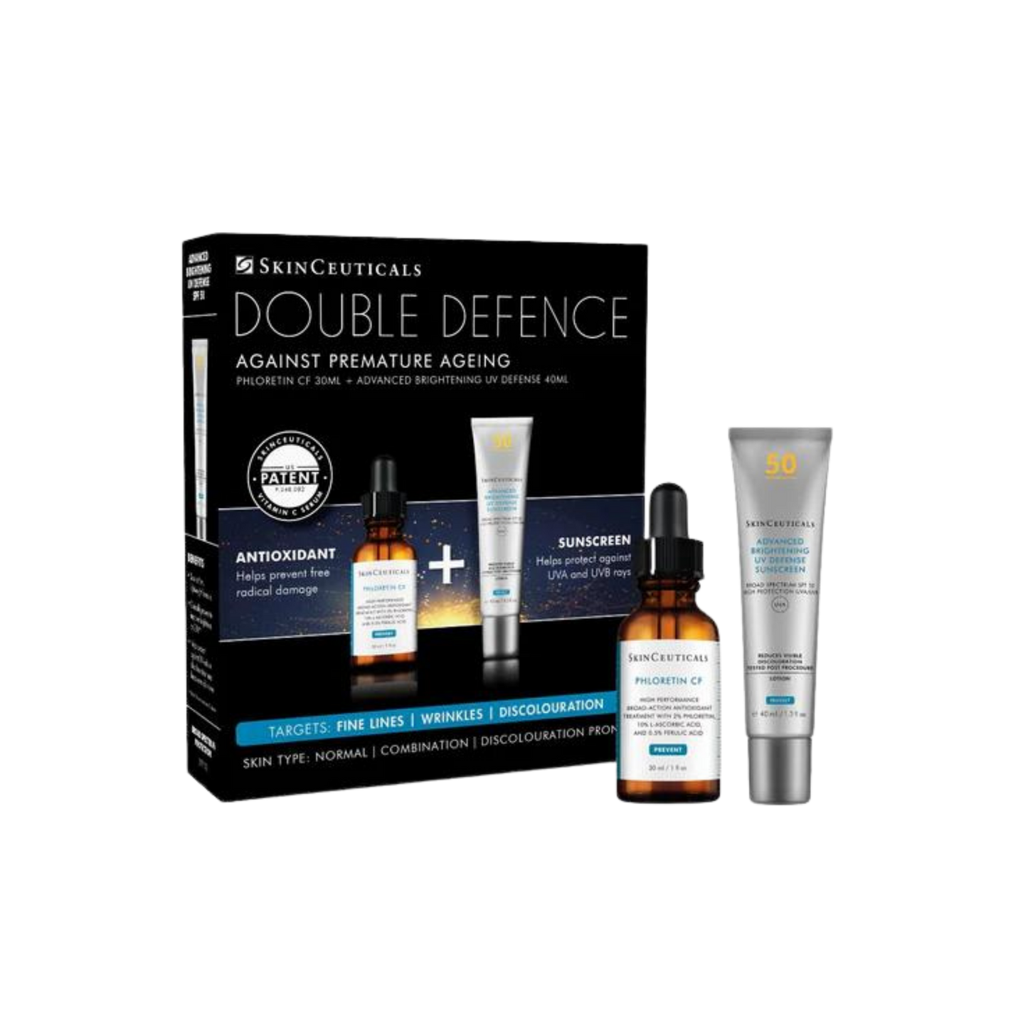 Kit SkinCeuticals Double Defense Silymarin CF pour peaux grasses et sujettes aux imperfections, d'une valeur de 190 £ 