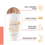 Avène VHP Mineral Tinted Fluid SPF50+ 40ml — formula and texture
