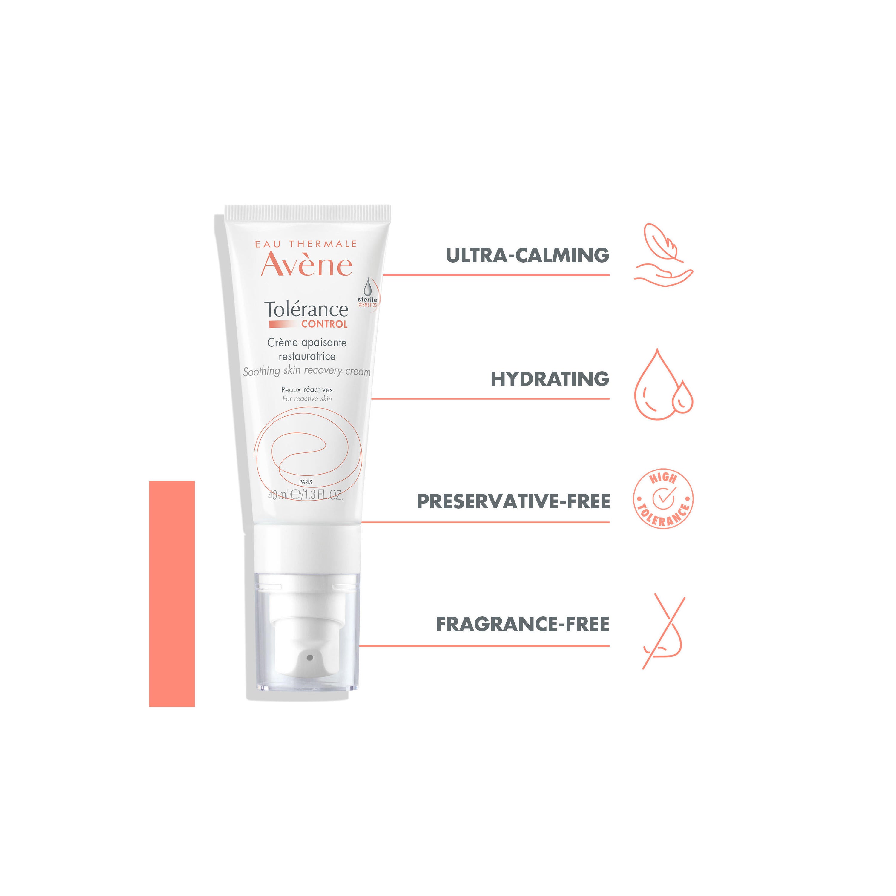 Avène Tolerance Control Soothing Skin Recovery Cream for Sensitive Skin 40 ml