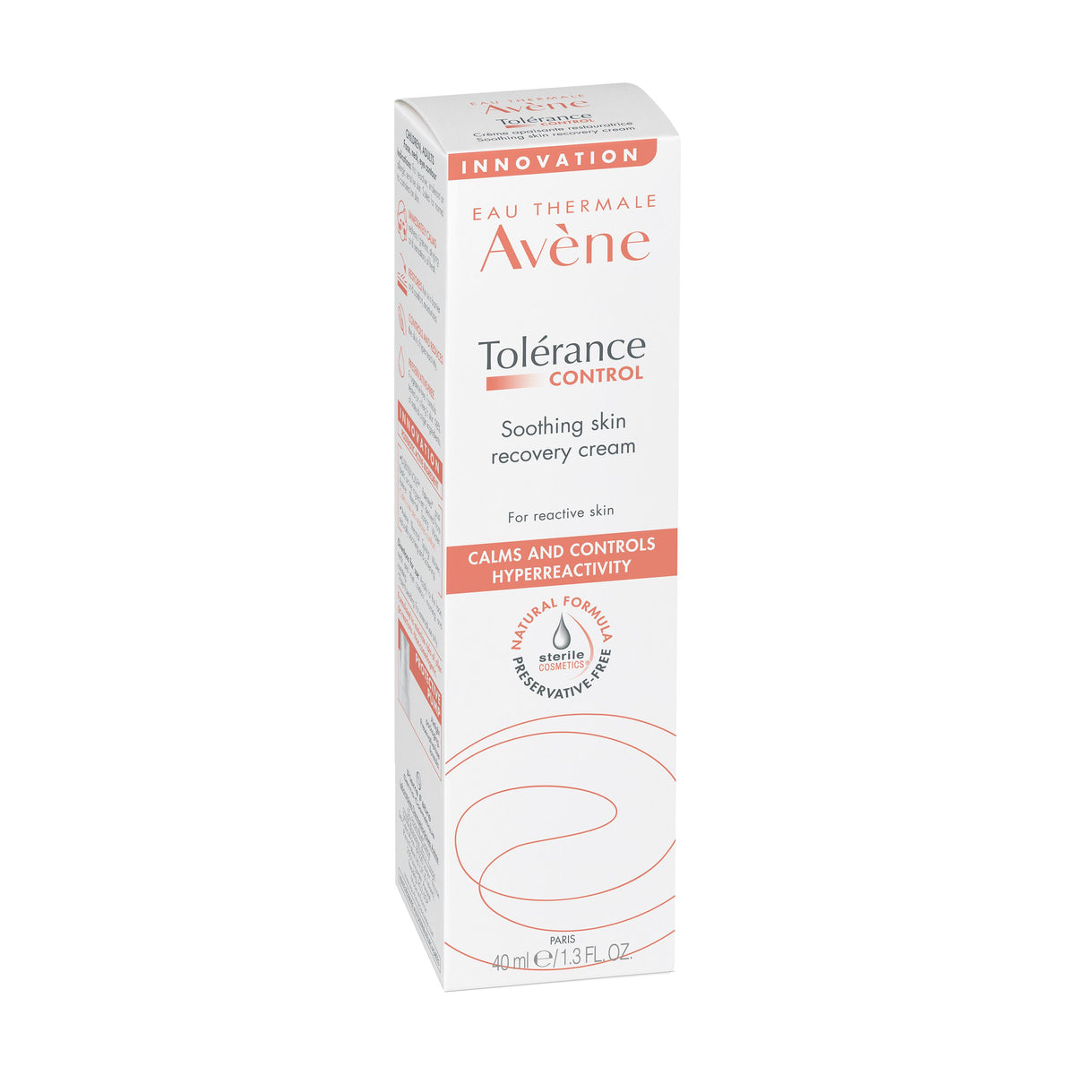 Avène Tolérance Control Recovery Cream 40ml — packaging detail