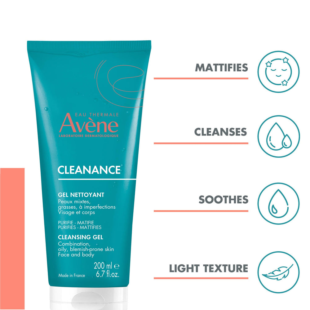 Avène Cleanance Cleansing Gel 200ml — formula and texture