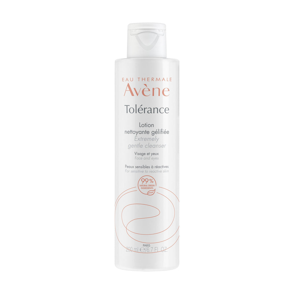 Avene Tolerance Extremely Gentle Cleanser bottle on a white background