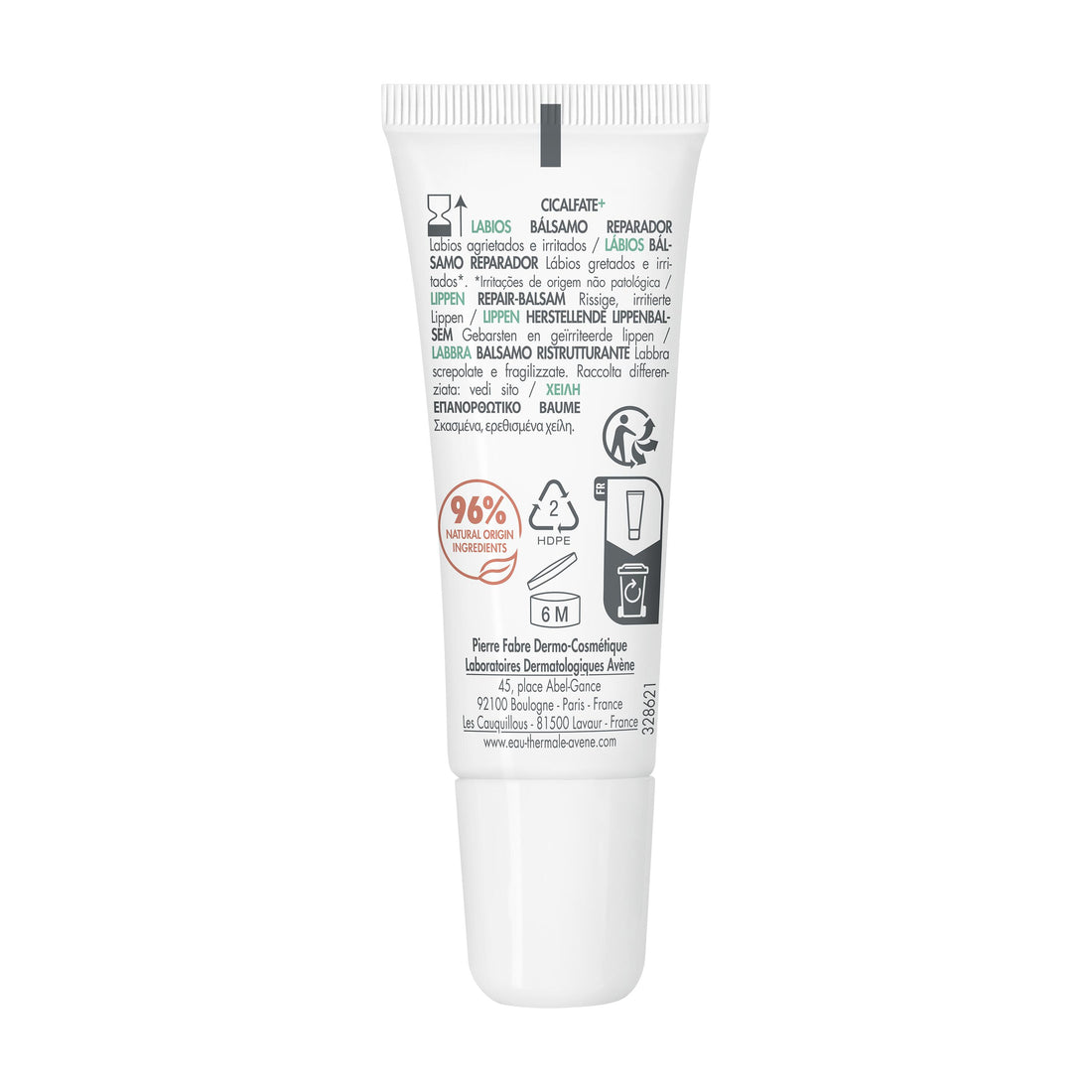 Avène Cicalfate+ Lips Repair Lip Balm 10ml — application technique