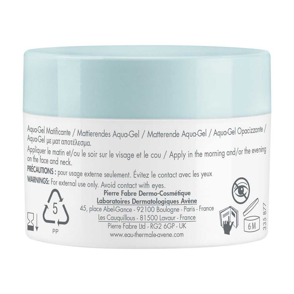 Avène Cleanance Mattifying Aqua-Gel 50ml — packaging detail