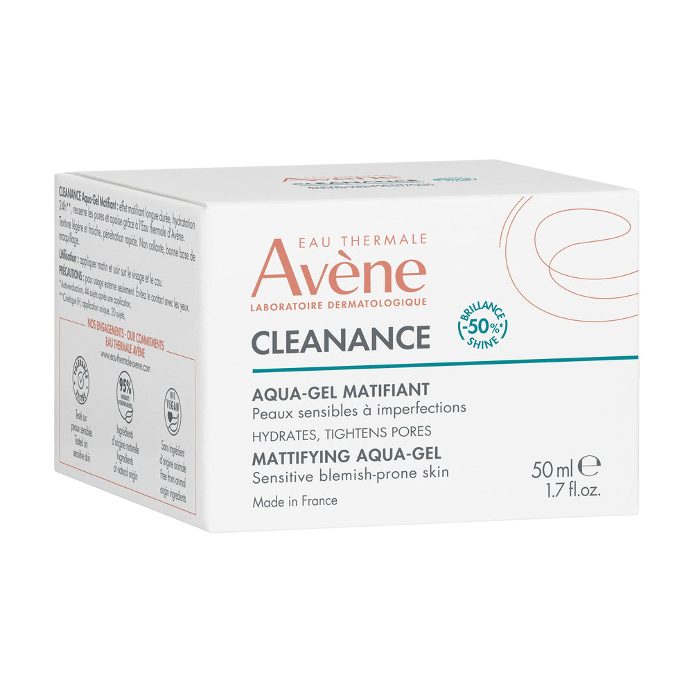 Avène Cleanance Mattifying Aqua-Gel 50ml — packaging detail