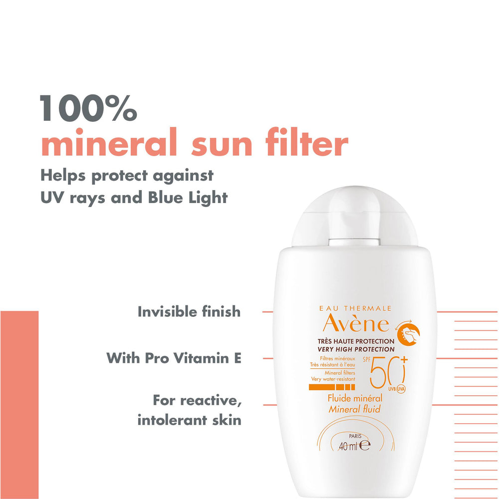 Avène VHP Mineral Fluid SPF50+ 40ml — packaging detail