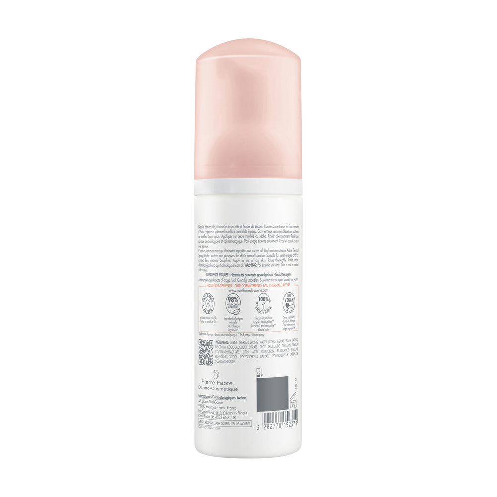 Avène Cleansing Foam 150ml — formula and texture