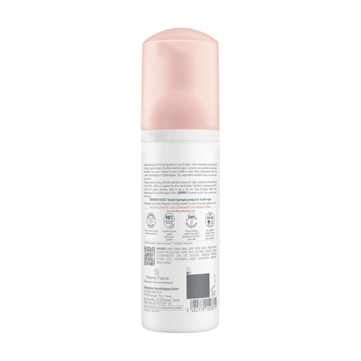 Avène Cleansing Foam 150ml — formula and texture