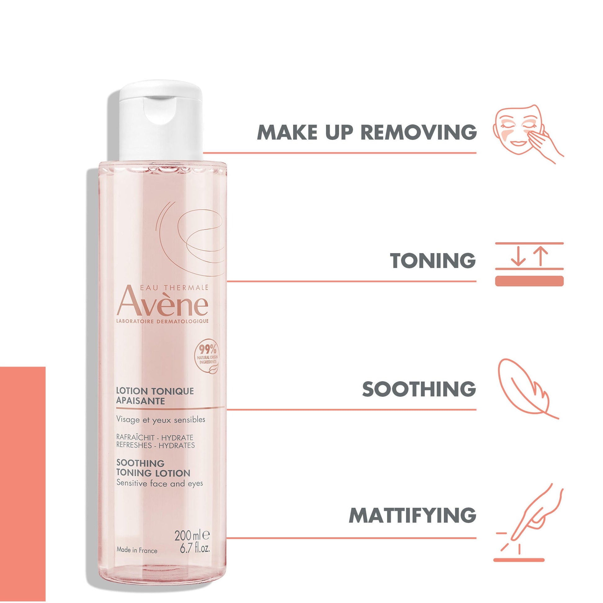 Avène Soothing Toning Lotion 200ml — application technique