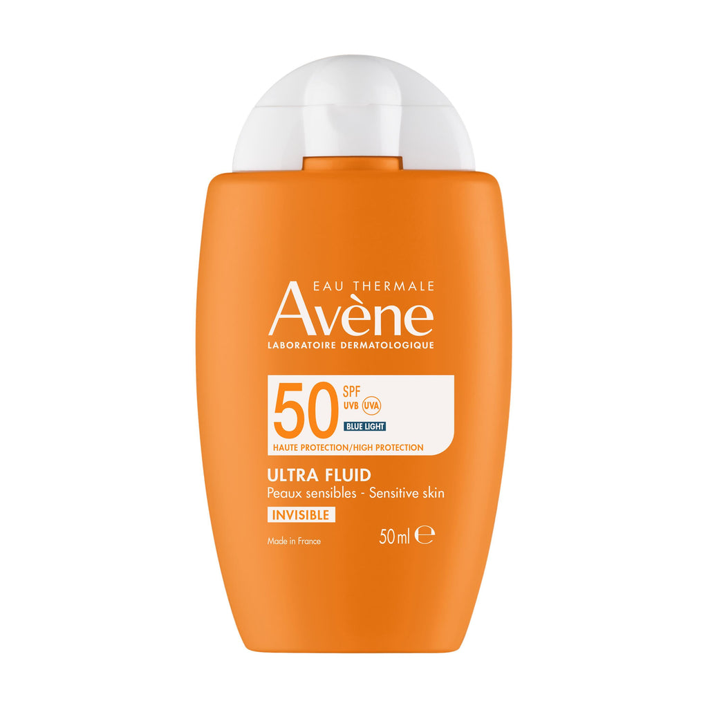 Avène Ultra Fluid Invisible SPF50 50ml — no white cast daily sunscreen