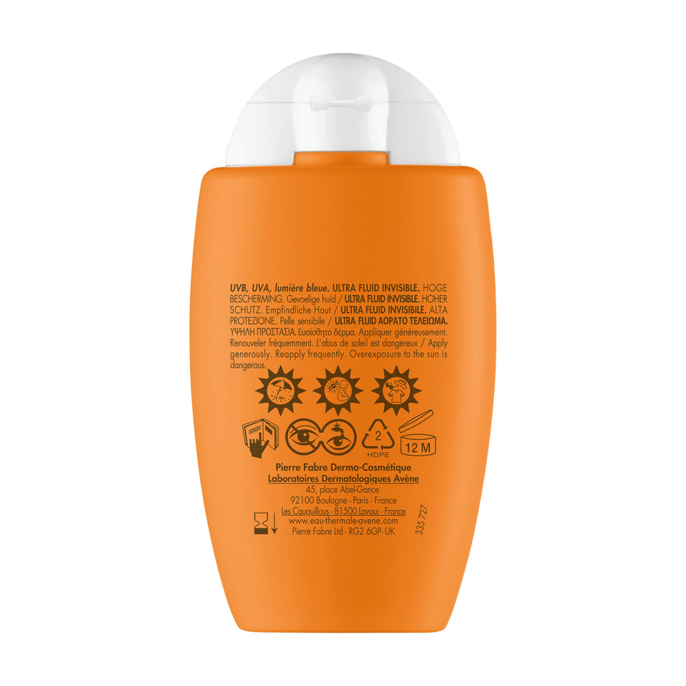 Avène Ultra Fluid Invisible SPF50 50ml — packaging detail