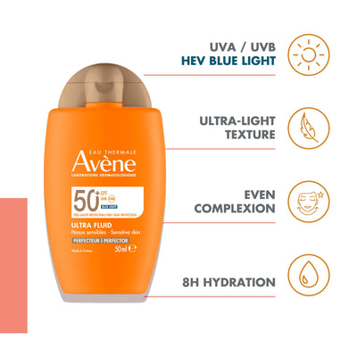 Avène Ultra Fluid Tinted SPF50+ for Normal to Combination Skin 50ml