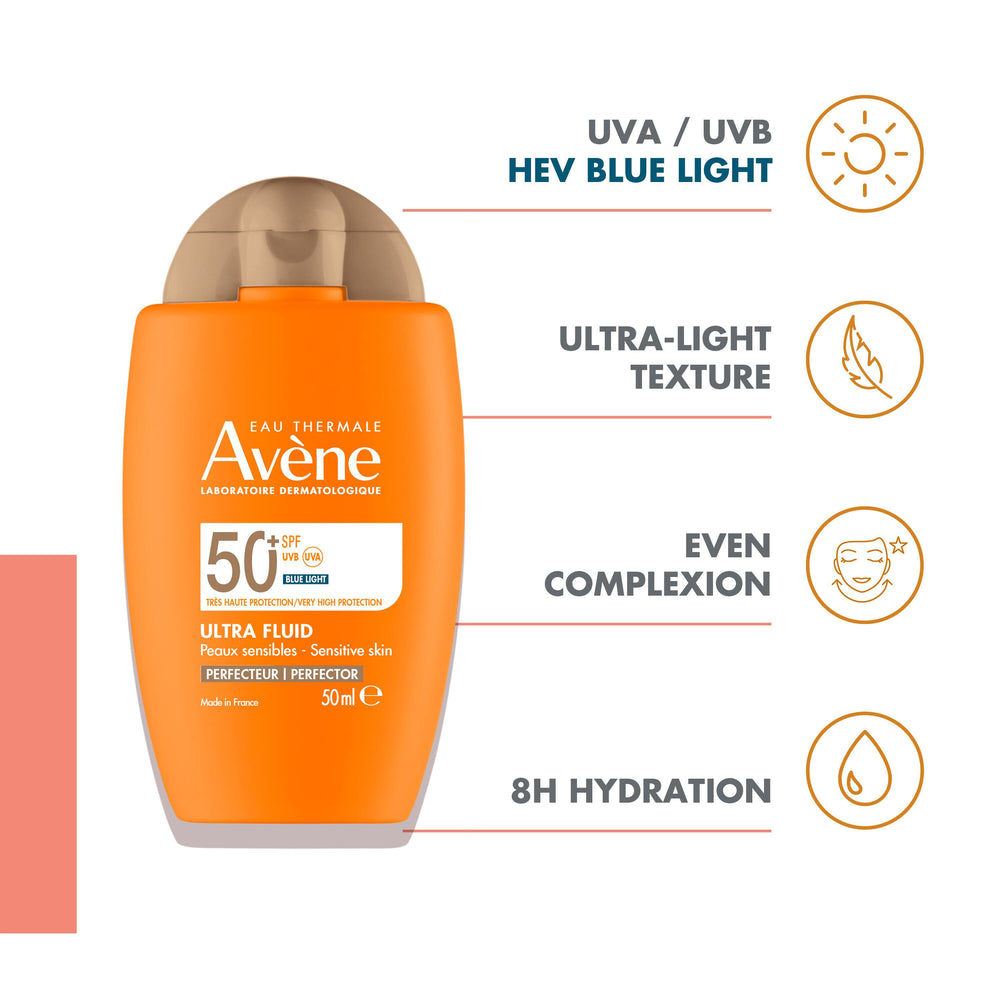 Avène Ultra Fluid Tinted SPF50+ 50ml — formula and texture