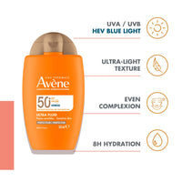 Avène Ultra Fluid Tinted SPF50+ 50ml — formula and texture