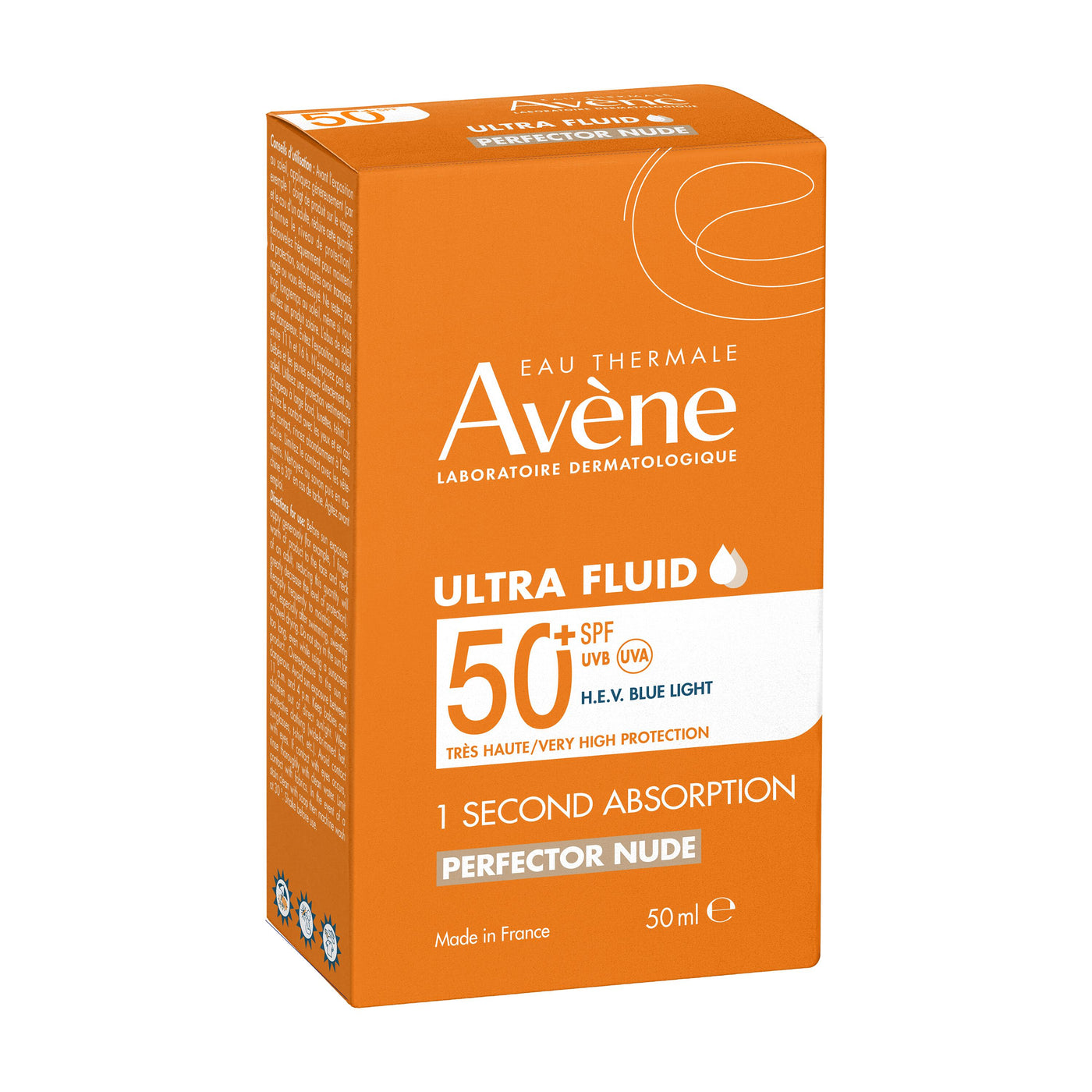 Avène Ultra Fluid Tinted SPF50+ 50ml — packaging detail
