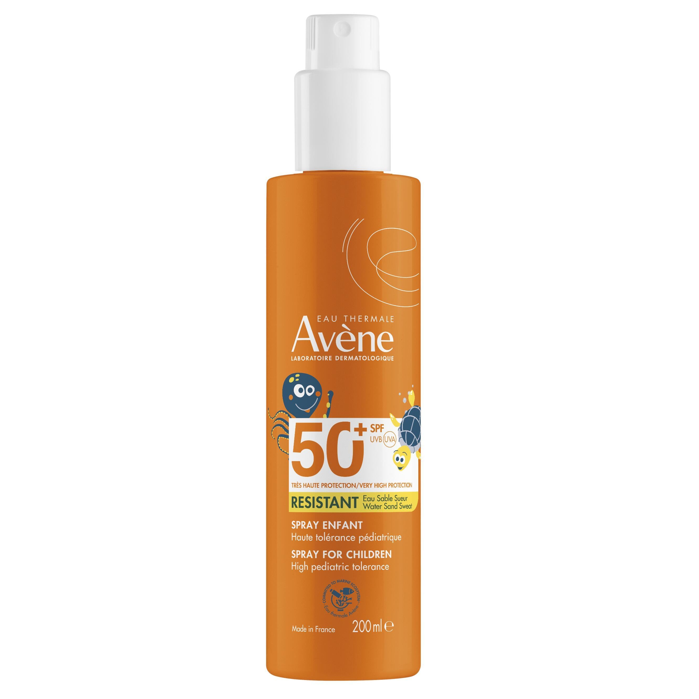 Avène Kids Sun Protection Spray SPF50+ 200ml — very high UV protection for children