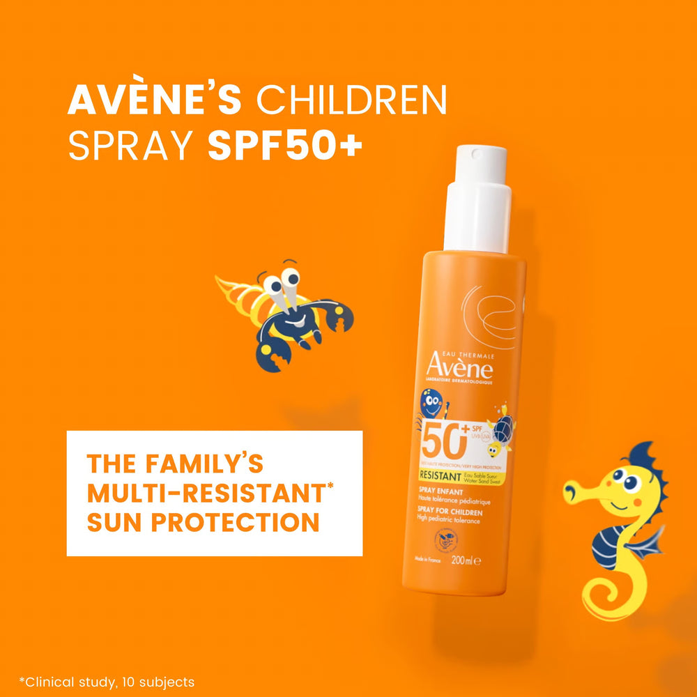 Avène Kids Sun Protection Spray SPF50+ 200ml — application technique