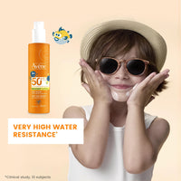 Avène Kids Sun Protection Spray SPF50+ 200ml — formula and texture