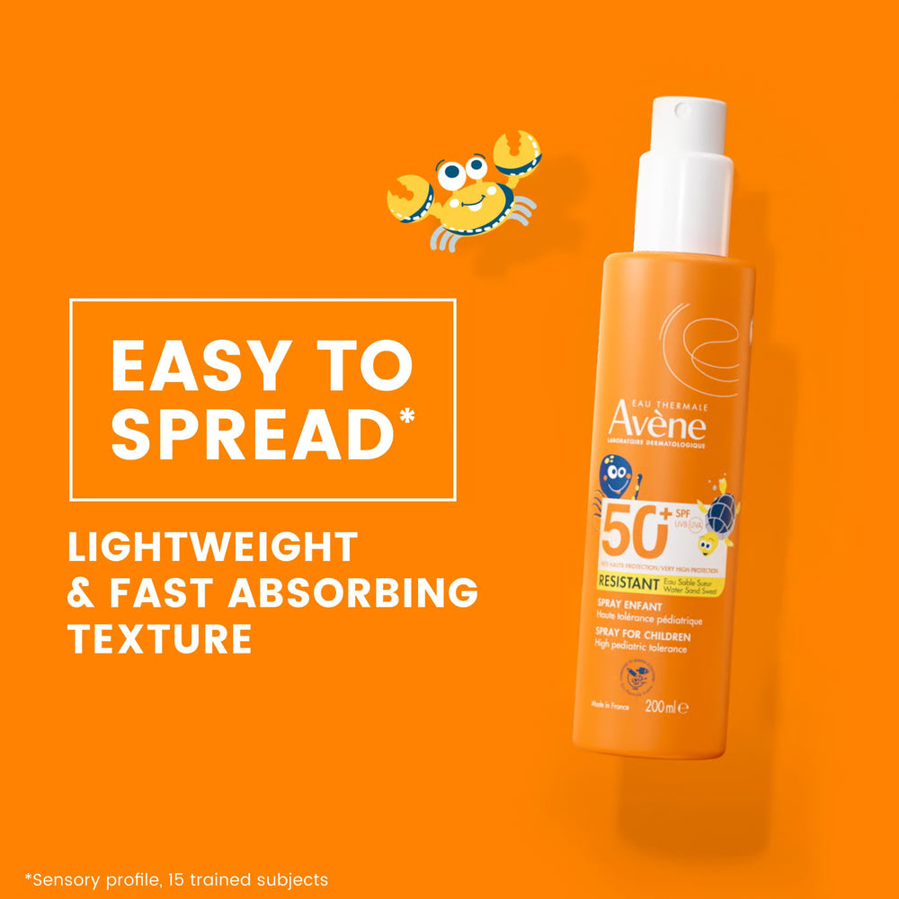Avène Kids Sun Protection Spray SPF50+ 200ml — packaging detail