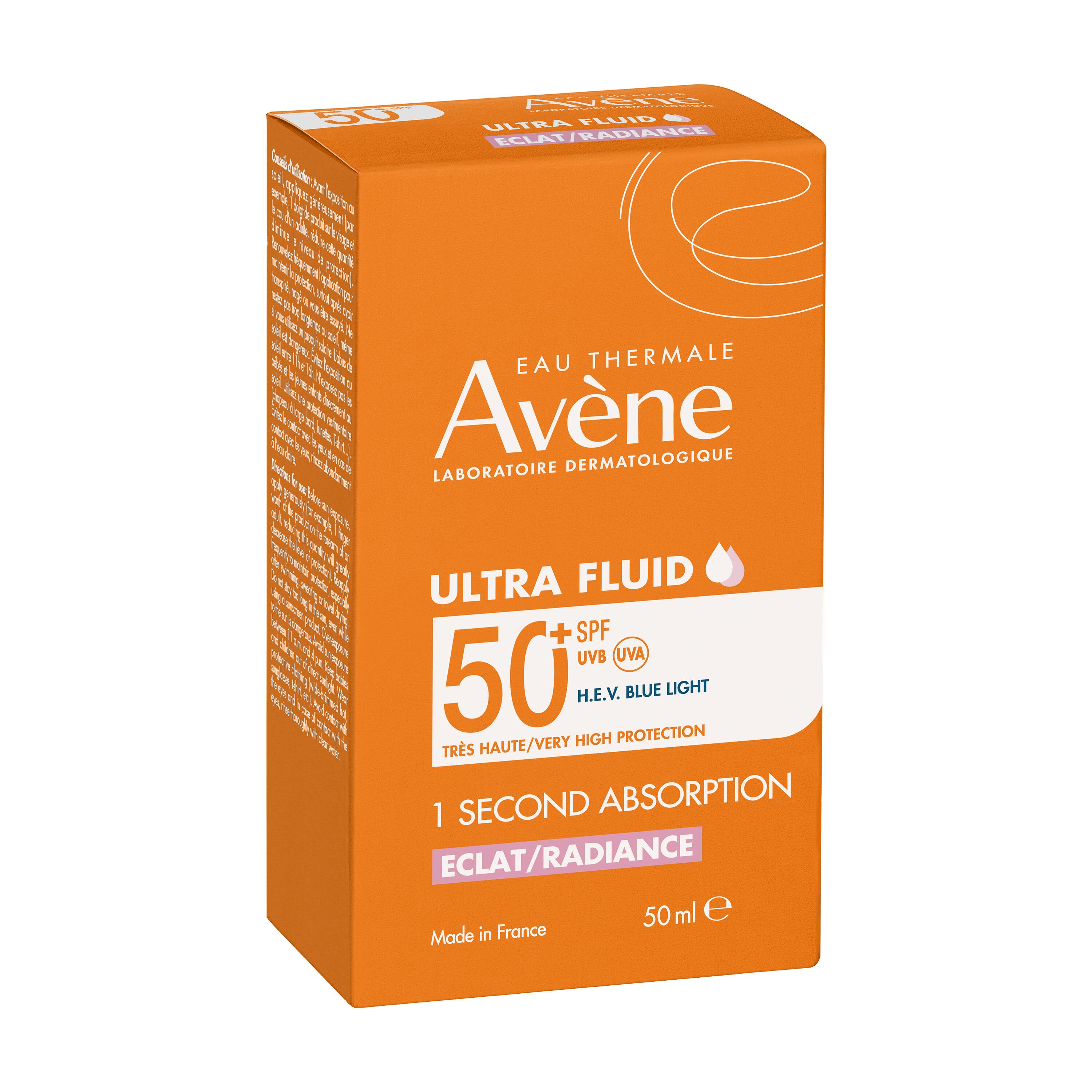 Avène Ultra Fluid Radiance SPF50+ for All Skin Types 50 ml