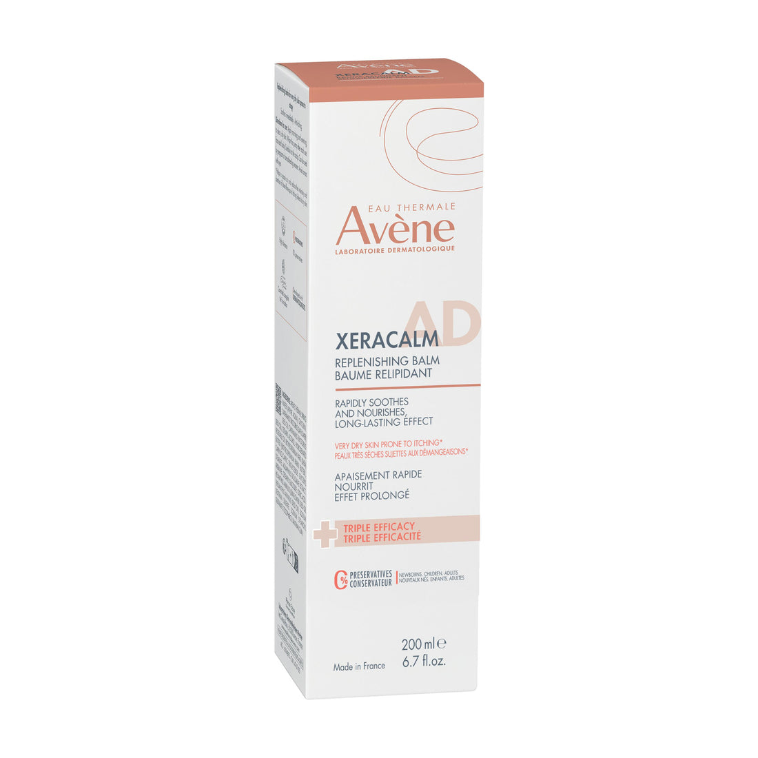 Avène XeraCalm A.D. Lipid-Replenishing Balm 200ml — packaging detail