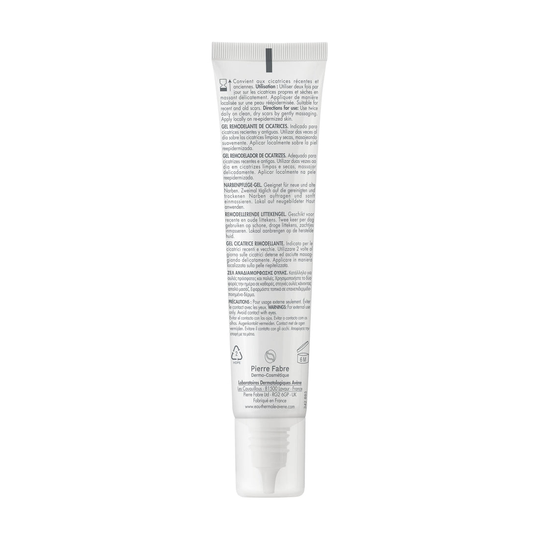 Avène Cicalfate+ Remodelling Scar Gel 40ml — key ingredients