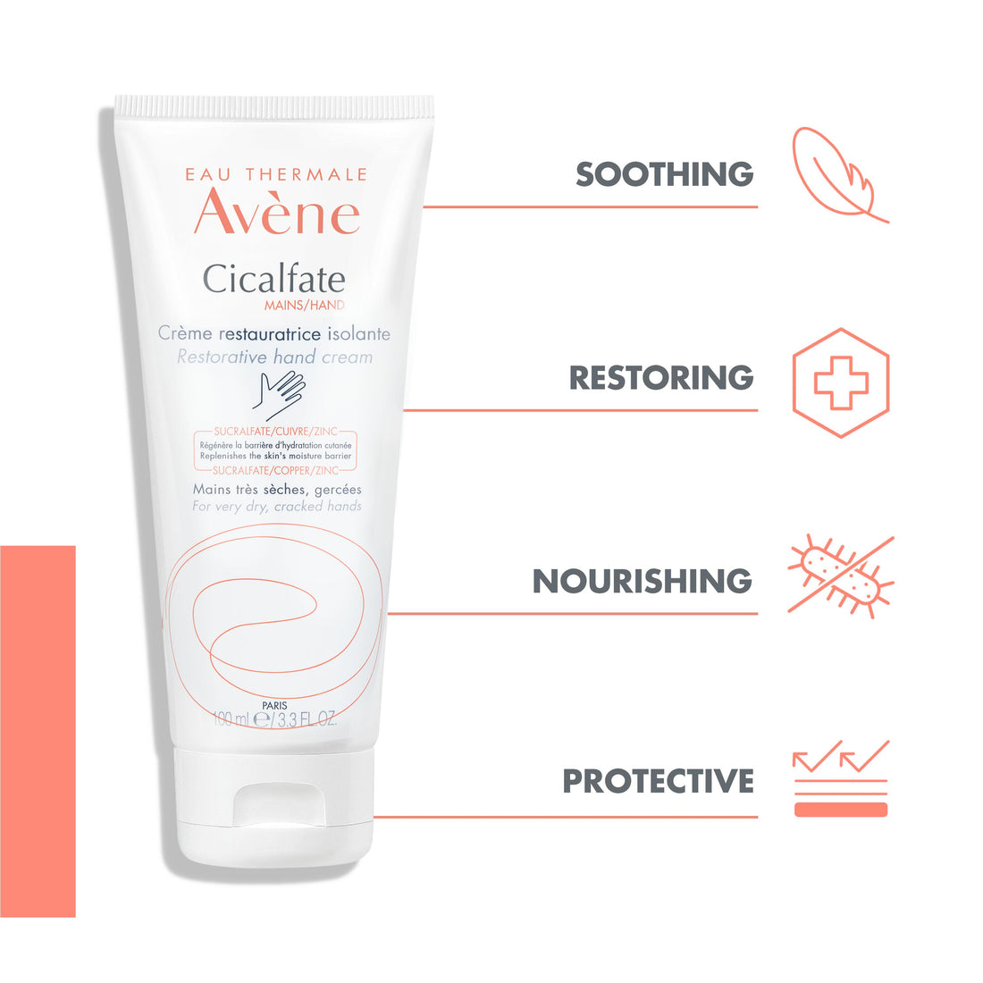 Avène Cicalfate+ Restorative Hand Cream 100ml — application technique