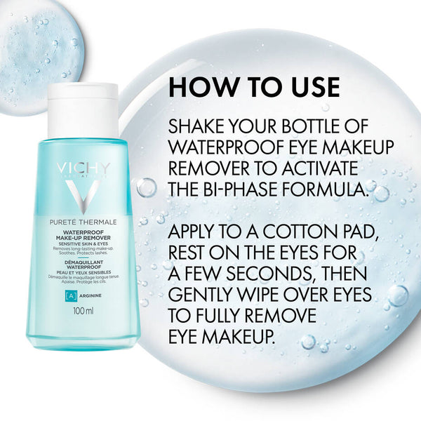 Vichy Purete Thermale Waterproof Eye and Lip Makeup Remover 100ml