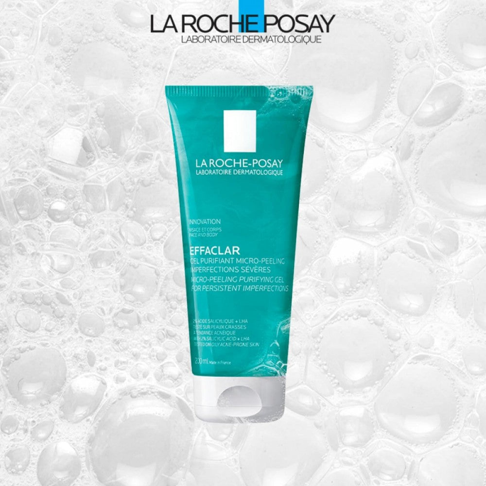 La Roche-Posay Effaclar product on a textured white background