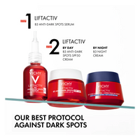 Vichy Liftactiv skincare products on a white background