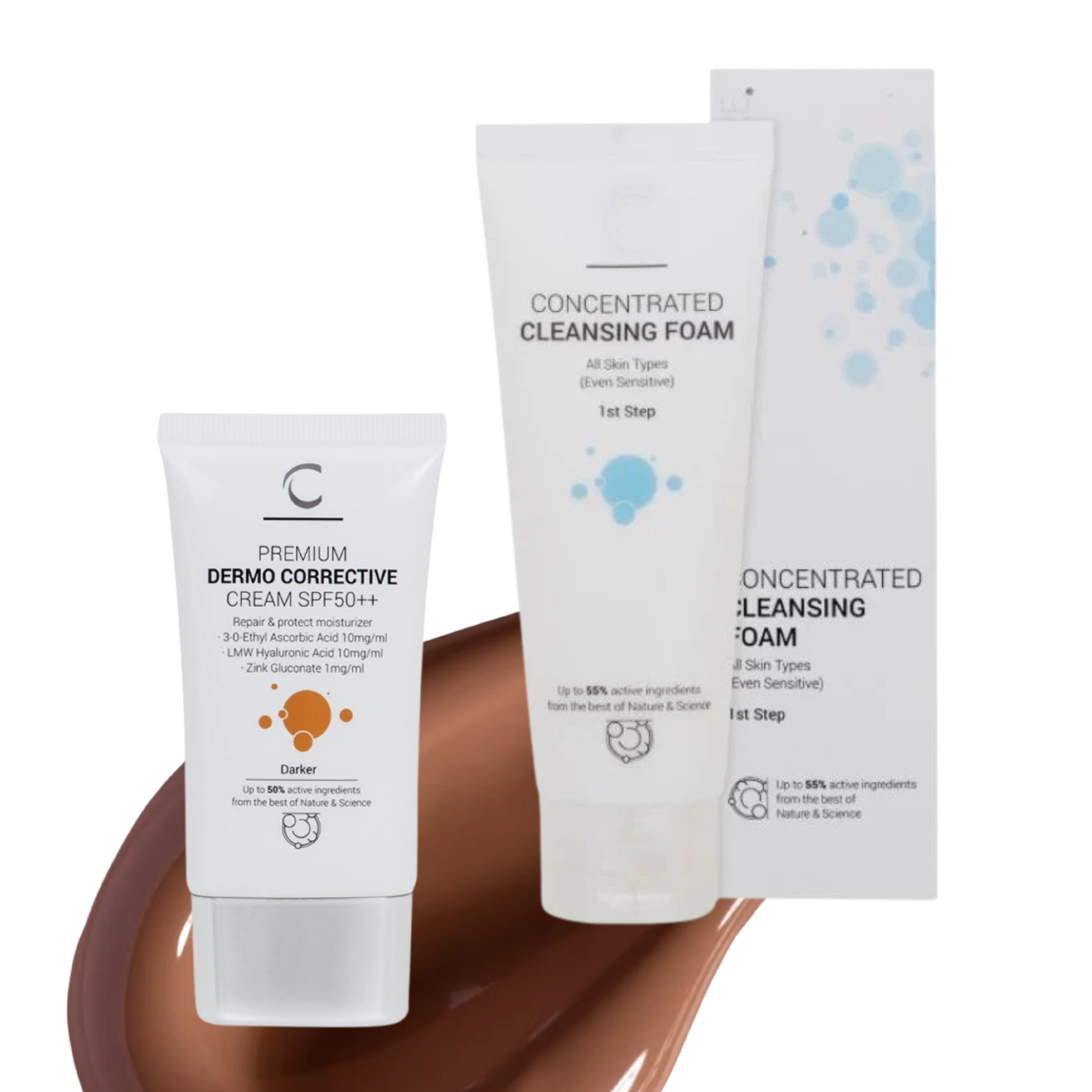 ClinicCare Dermo Corrective Darker 35ml + Concentrated Cleansing Foam 100ml Bundle