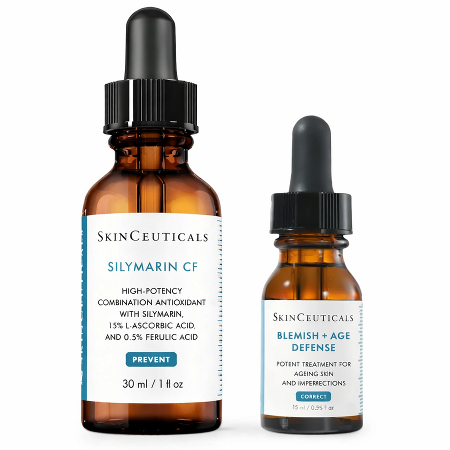 SkinCeuticals Silymarin CF 30ml + Free Blemish + Age Defense 15ml Bundle