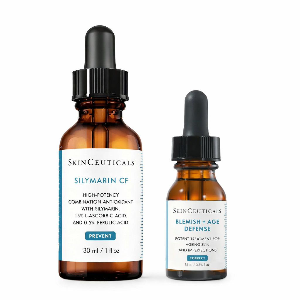 SkinCeuticals Silymarin CF 30ml + Free Blemish + Age Defense 15ml Bundle