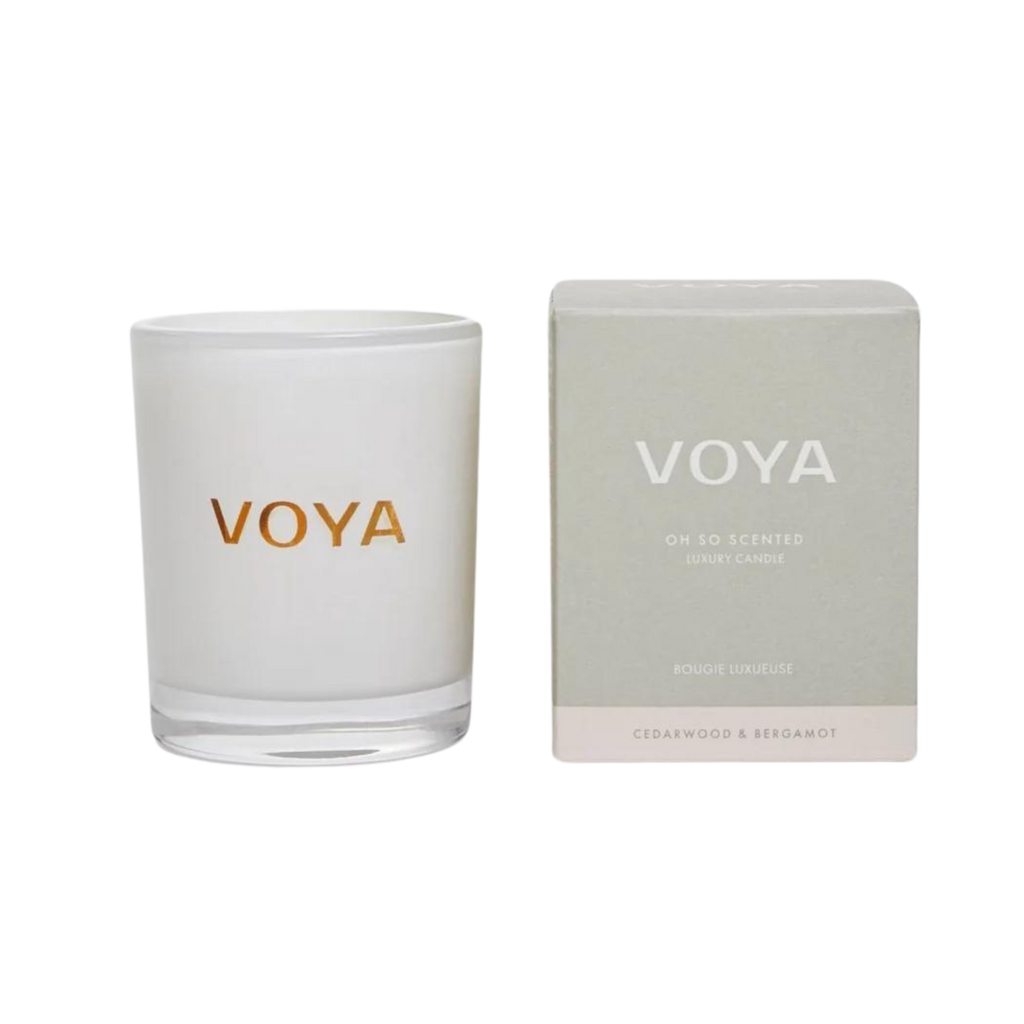 VOYA Cedarwood & Bergamot Luxury Scented Candle 30cl VOYA