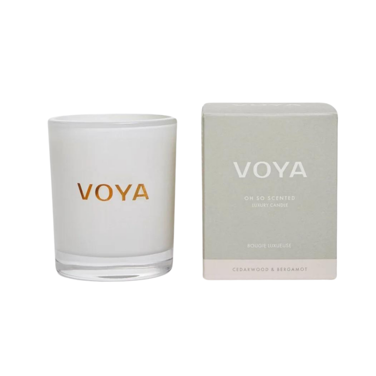 VOYA Cedarwood & Bergamot Luxury Scented Candle 30cl VOYA