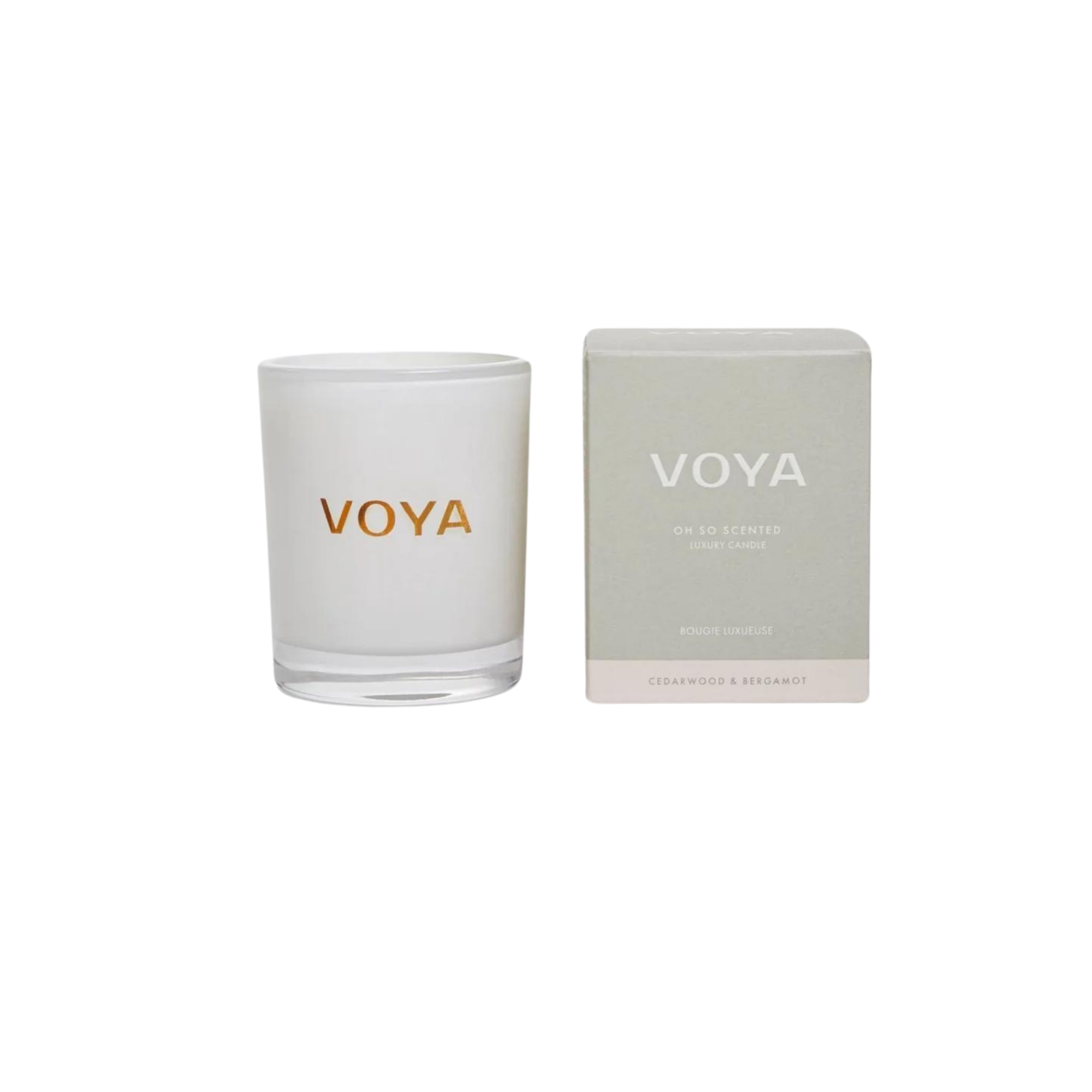 VOYA Cedarwood & Bergamot Luxury Scented Candle 30cl