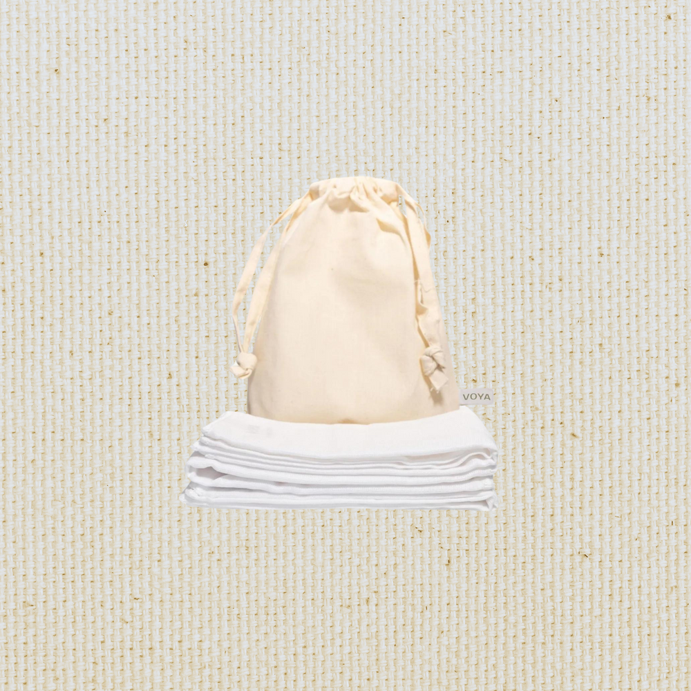 VOYA Organic Facial Cloths X3 VOYA