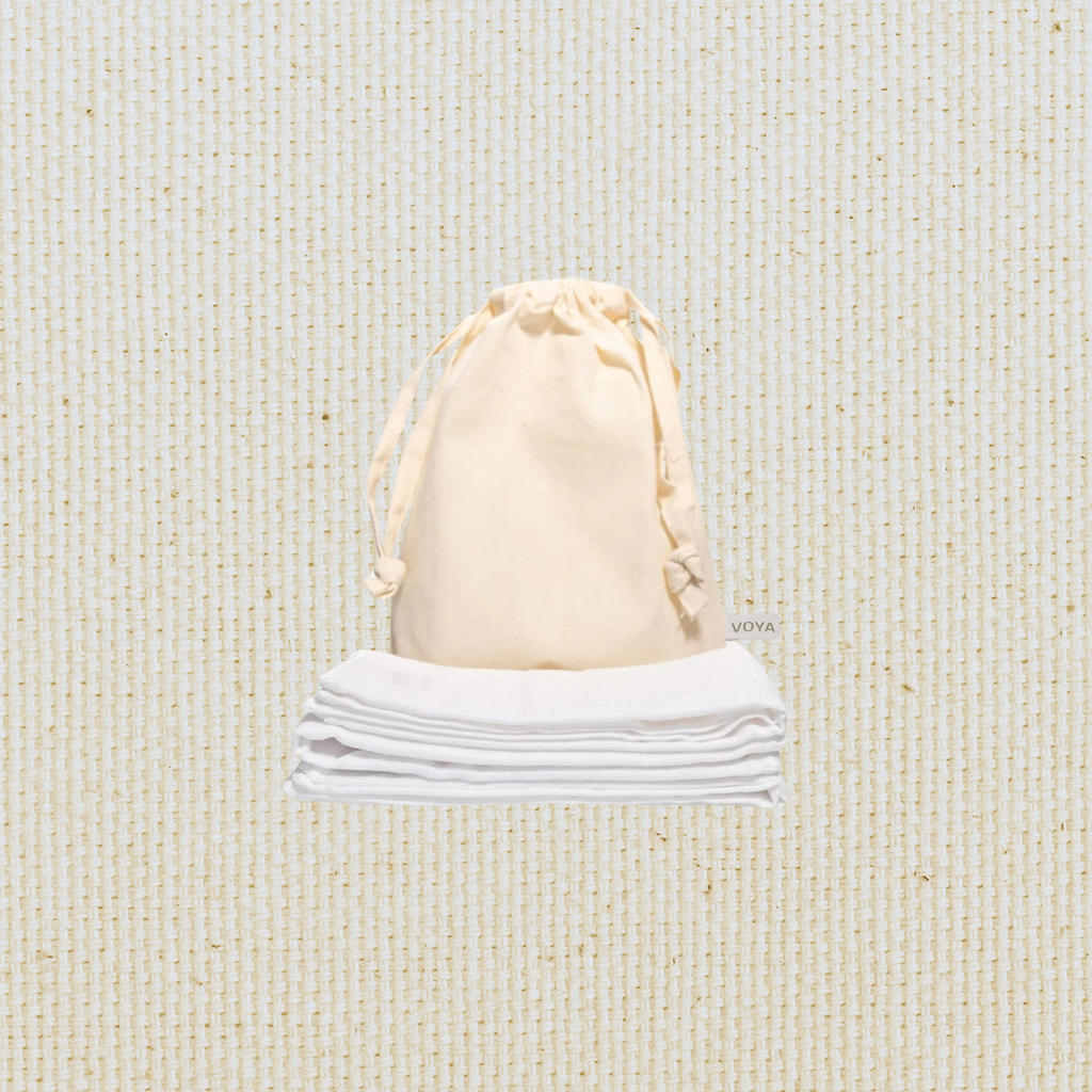 VOYA Organic Facial Cloths X3 VOYA