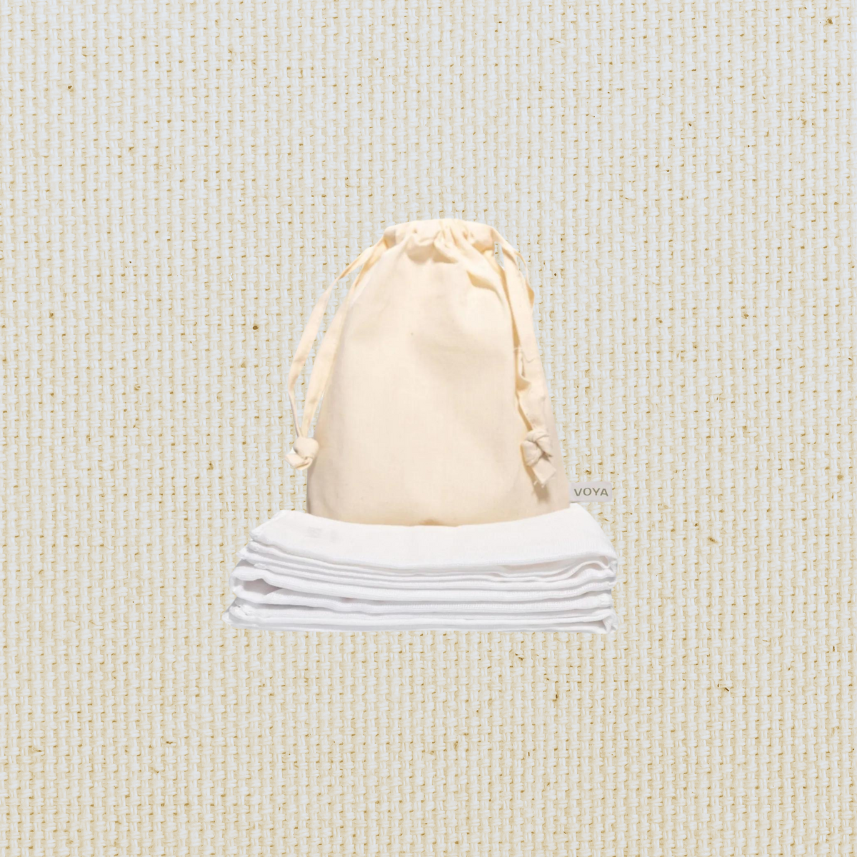 VOYA Organic Facial Cloths X3 VOYA
