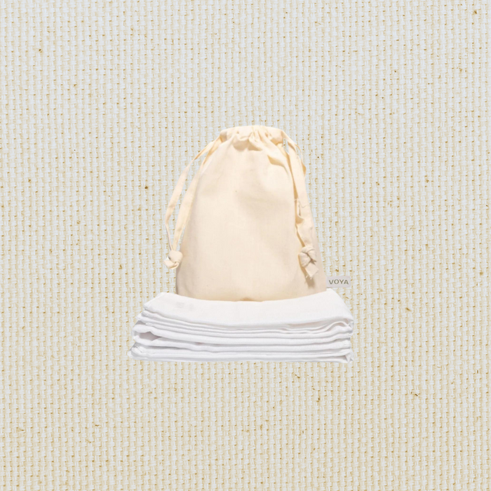 VOYA Organic Facial Cloths X3 VOYA