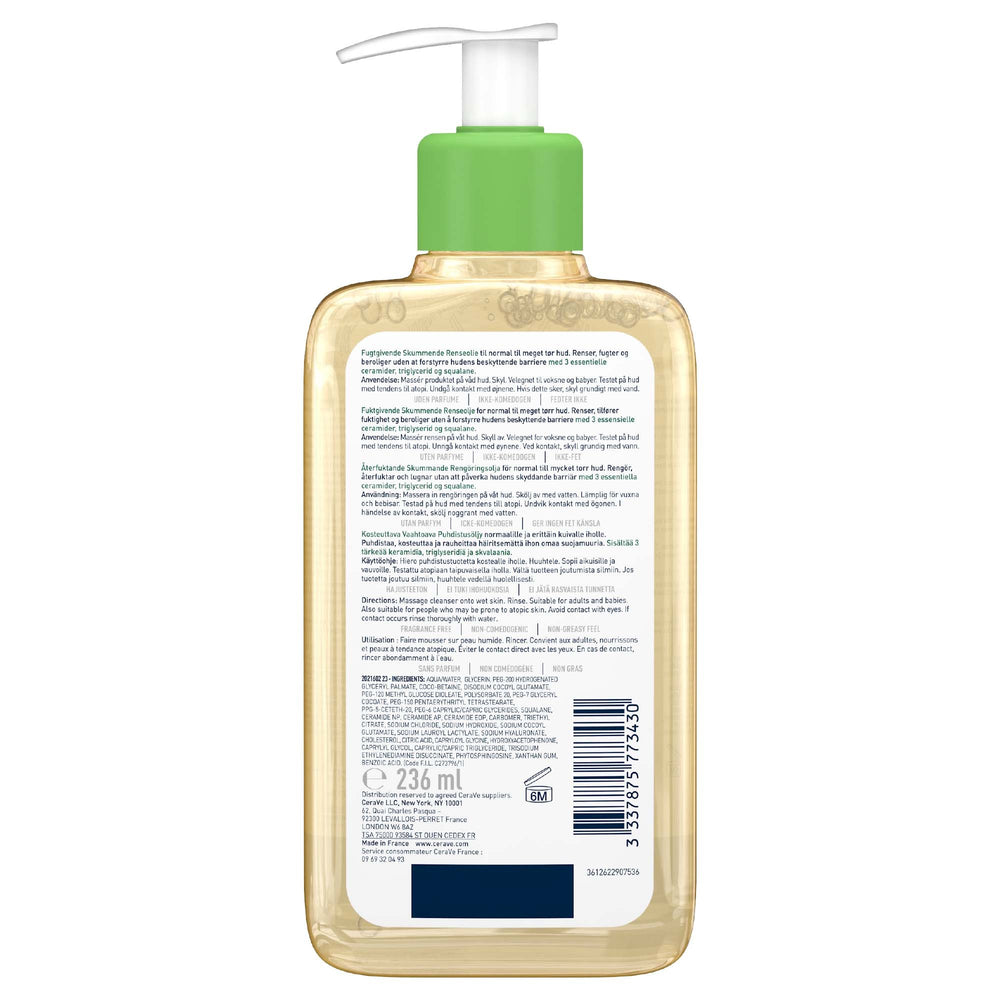 CeraVe Hydrating Foaming Oil Cleanser 236ml Squalane