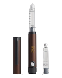 A  NAD+ Home Injection Pen kit including a premium auto-injector pen, two cartridges, a travel case, micro-needles, antibacterial wipes, and a sharps bin.