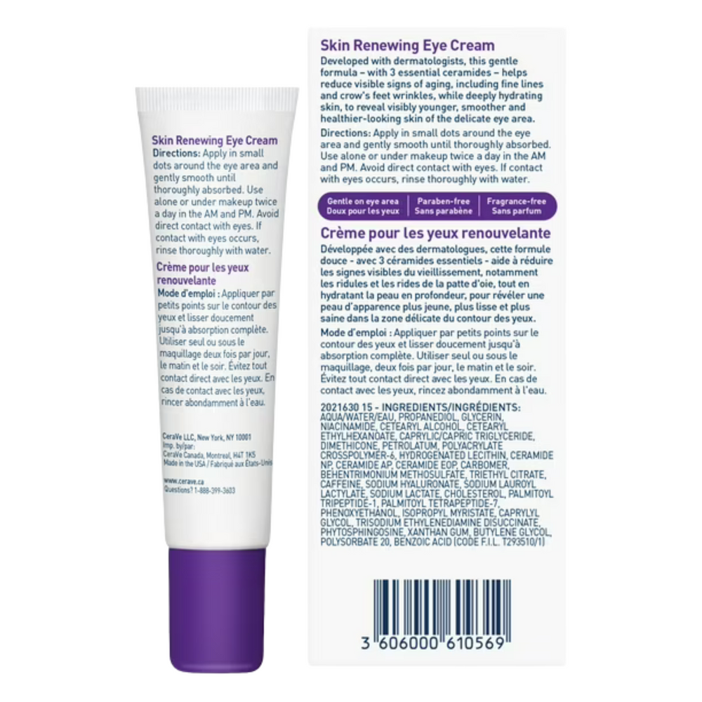 CeraVe Skin Renewing Eye Cream 15ml – product packshot