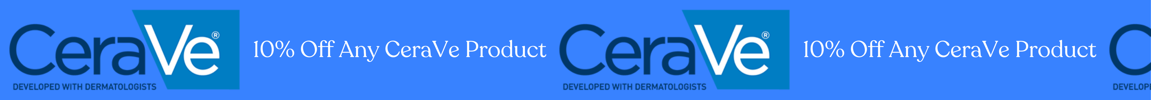 10% off CeraVe Products banner
