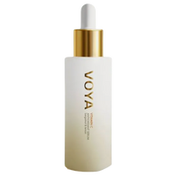 A bottle of VOYA Vitamin C Antioxidant Serum with a dropper cap.