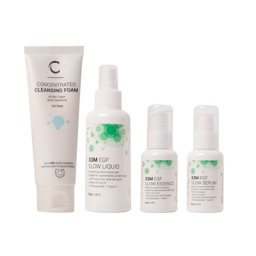ClinicCare Glow Range Bundle + Concentrated Cleansing Foam 100ml
