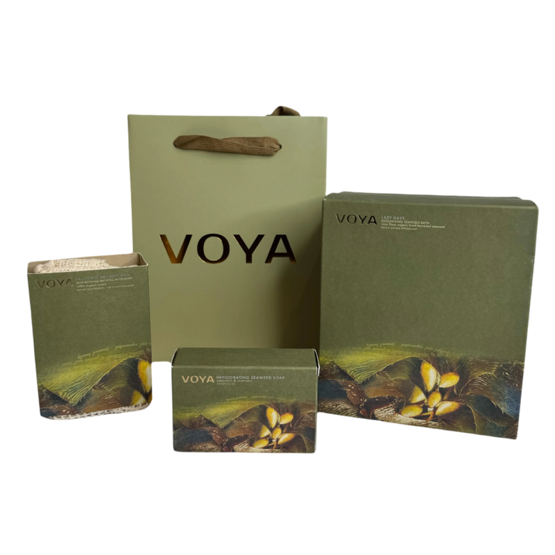VOYA Lazy Days Organic Bundle Seaweed Bathing Gift Set