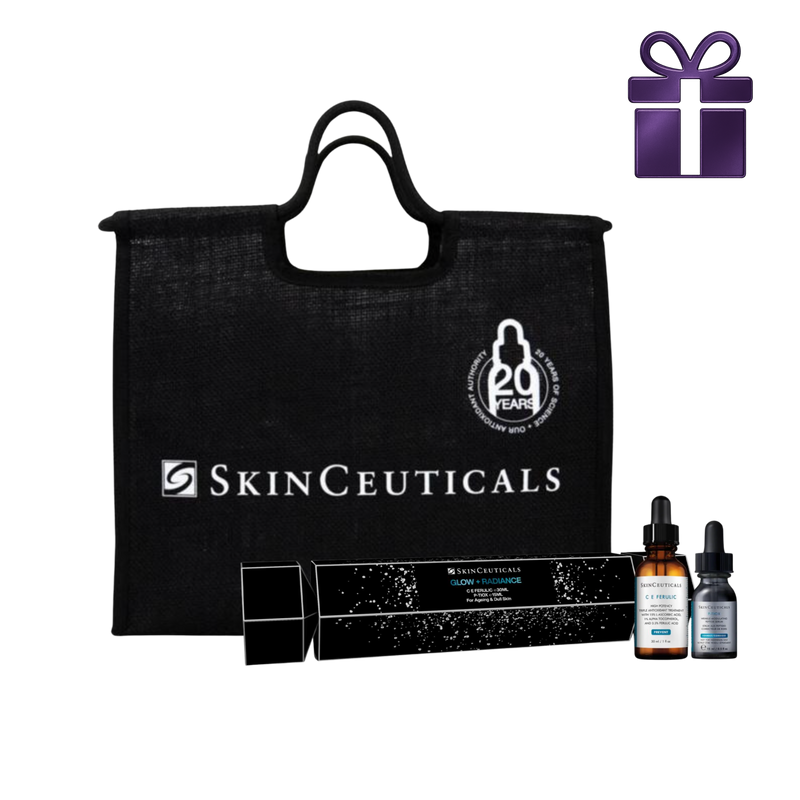 SkinCeuticals CE Ferulic 30ml  + P‑TIOX 15ml Serum Christmas Cracker + Large Limited Edition Tote Bag