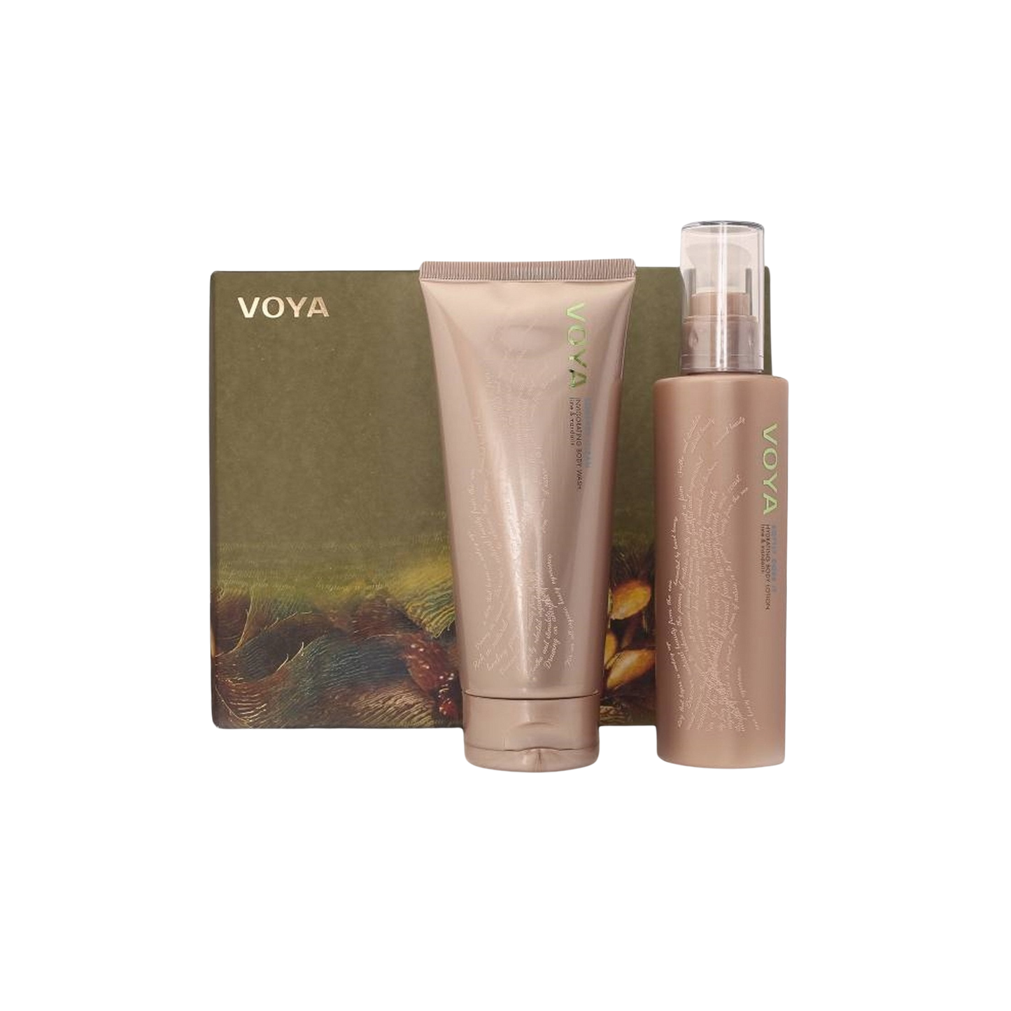 VOYA COFFRET CADEAU POUR LE CORPS LE FAIT EN DOUCEUR, SQUEAKY CLEAN 2 x 200ml